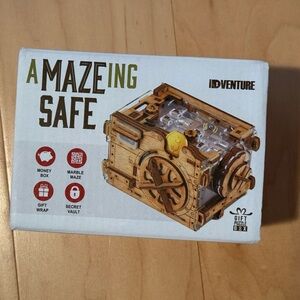 A-Maze-Ing Safe Puzzle Box - Brown